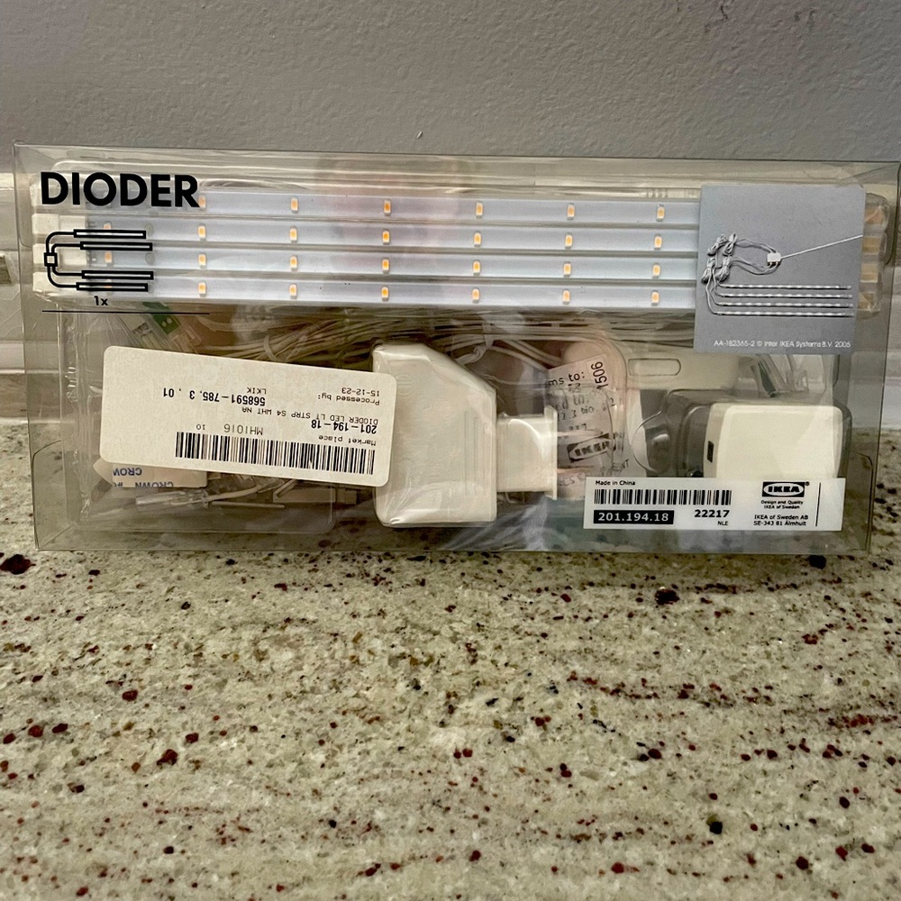IKEA Dioder LED light strip white NEW